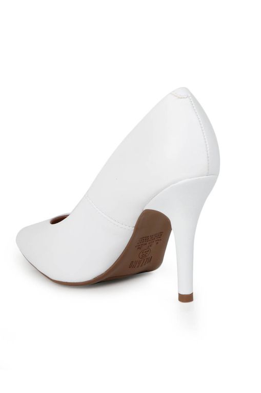 Scarpin branco hot sale passarela