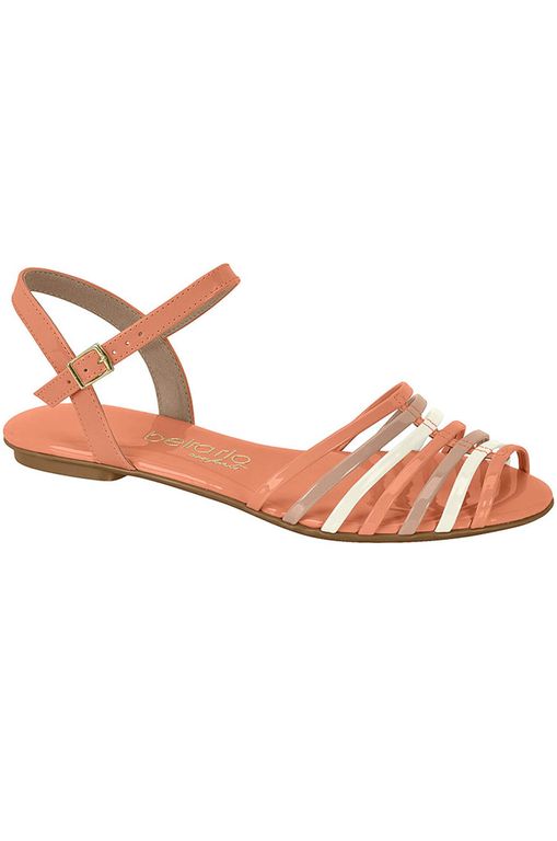 Sandália Rasteira Feminina Conforto Beira Rio Color Coral - Moda Online |  Passarela - Passarela - Moda e Calçados