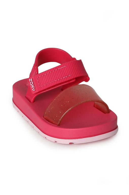 Sandália Rasteira Infantil Zaxy Glitter Injetado Pink - Moda Online |  Passarela - Passarela - Moda e Calçados
