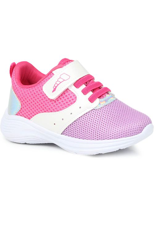 Tênis Infantil Pé Com Pé Recorte Holográfico Pink - Moda Online | Passarela  - Babado Outlet