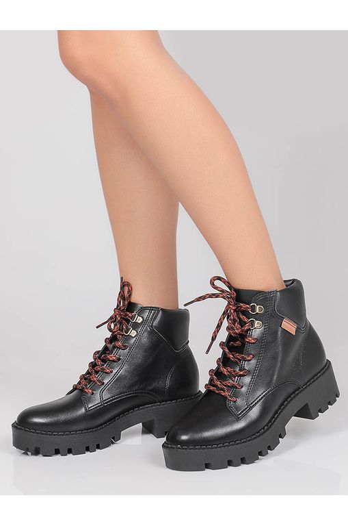 bota coturno feminina moleca