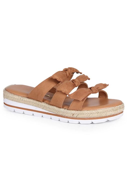 sandália flatform espadrille vizzano