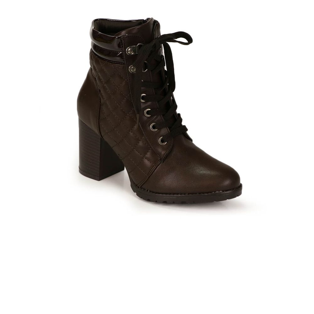 bota coturno mooncity matelassê preta