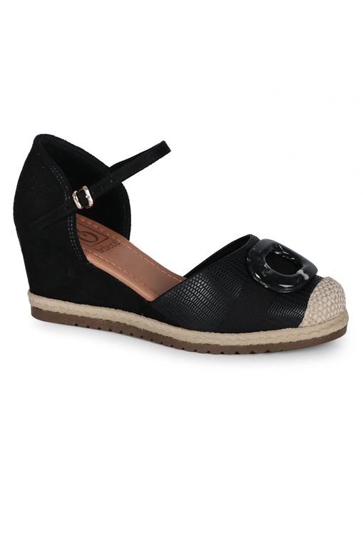 Sandalia Feminina Anabela Espadrille Bebece Fivela Moda Online Passarela Passarela Moda E Calcados