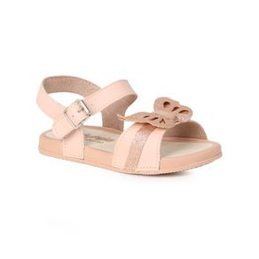 Sandália Rasteira Infantil Pé com Pé Borboleta Nude Menor preço em Sandália Rasteira Infantil Pé com Pé Borboleta Nude