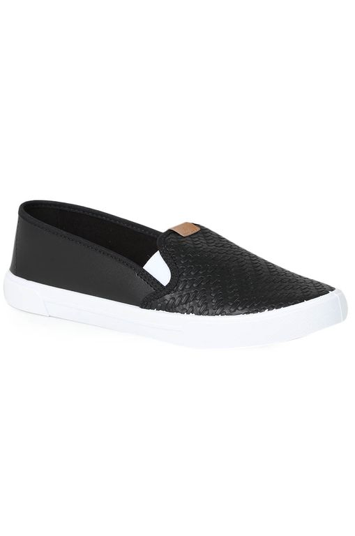 Tênis Slip On Feminino Moleca Dia a Dia Preto - Moda Online | Passarela -  Passarela - Moda e Calçados