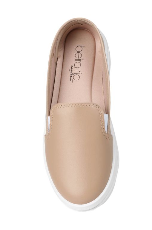 Slip On Feminino Conforto Beira Rio Básco Bege - Moda Online | Passarela -  Passarela - Moda e Calçados