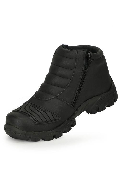 bota motociclista masculina