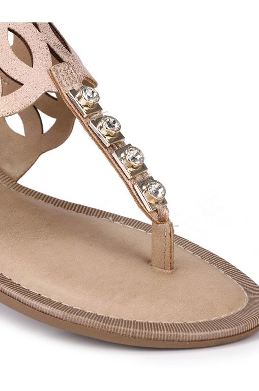 sandalia rasteira dakota vermelha