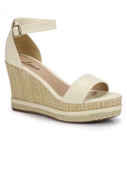 sandália anabela espadrille lara tachas