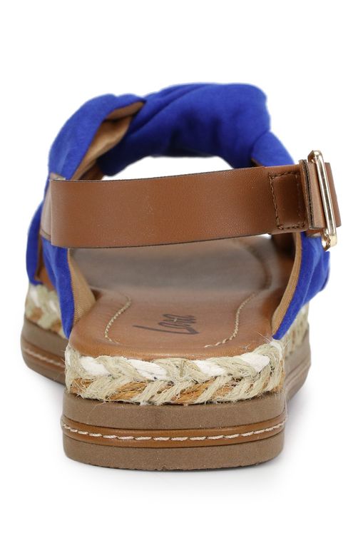 sandália espadrille anabela lara flatform