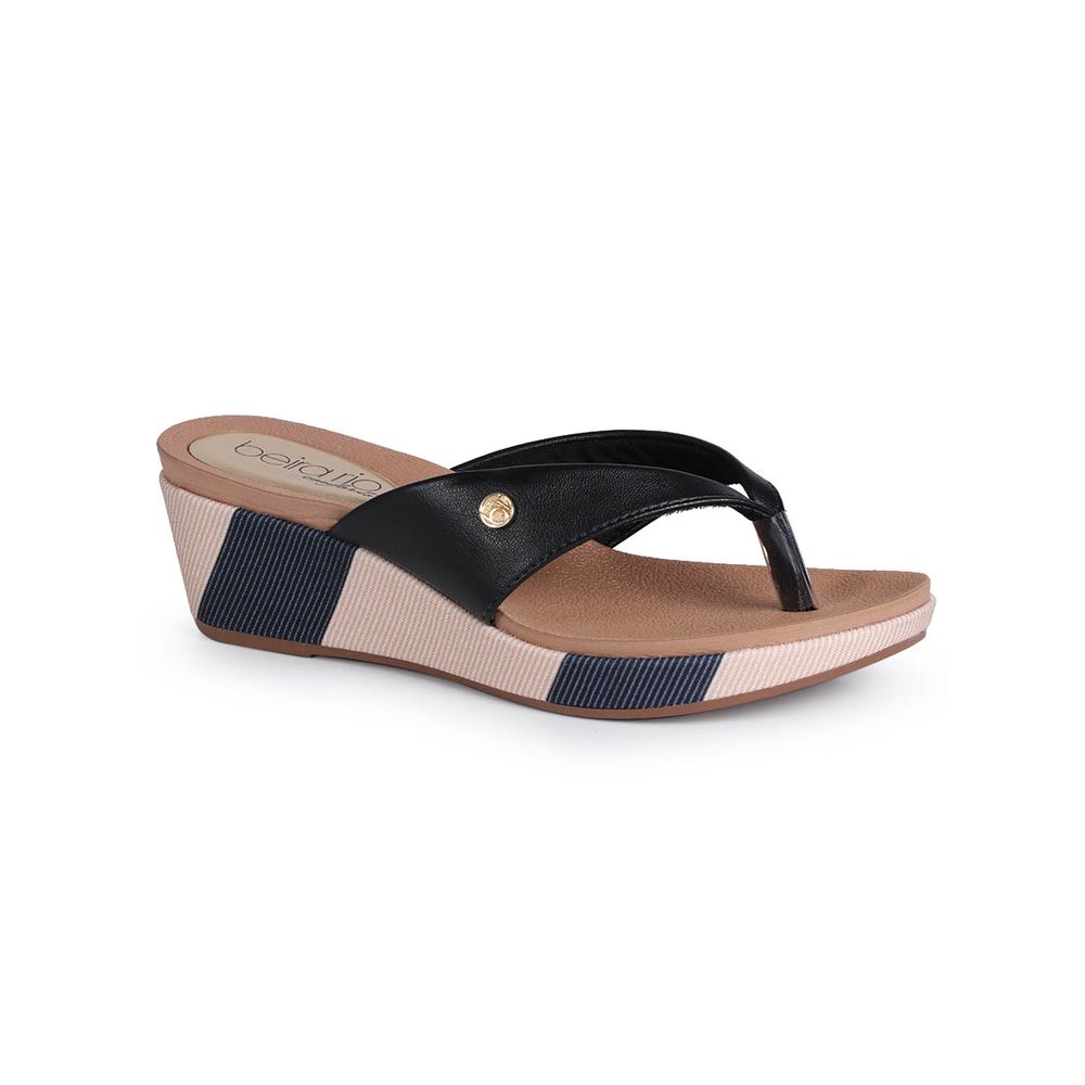 tamanco anabela beira rio conforto