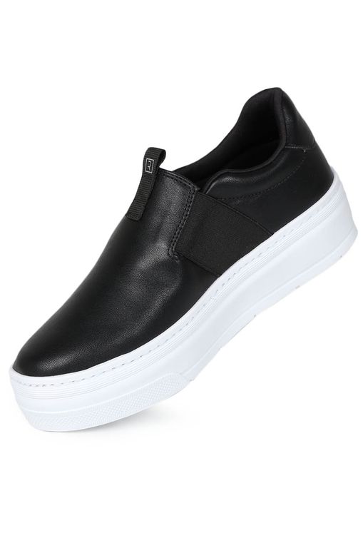 Tênis slip casual preto ramarim calce fácil prático leve 2177202 - R$  171.00, cor Preto (slip on, look com jeans, combina com saia, confortável)  #134978, compre agora | Shafa
