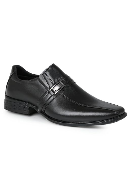 Sapato Social Masculino | Couro Natural Preto Cadarço - FKV Calçados
