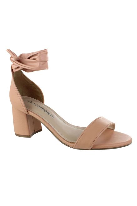 Compre Sandália Salto Grosso Via Marte Fivela Preto Online
