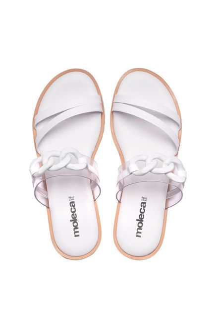Calçados - Rasteirinhas - Sandália Rasteira Moleca Branco – Passarela -  Moda e Calçados
