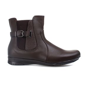 Bota Chelsea Mooncity Elegance Comfort Marrom - Feminino Menor preço em Bota Chelsea Mooncity Elegance Comfort Marrom - Feminino
