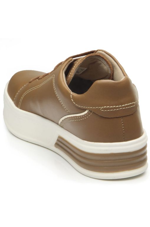 Tênis Pegada Feminino em Couro Whisky 212403-03 - Passarela - Moda e  Calçados