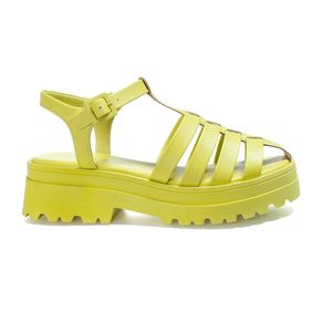 Sandália Flatform Ramarim Summer Color Verde Feminino Menor preço em Sandália Flatform Ramarim Summer Color Verde Feminino