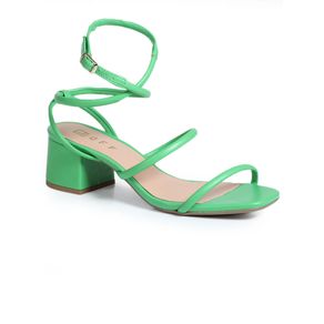 Sandália Salto Feminina Offline Delicada Verde Menor preço em Sandália Salto Feminina Offline Delicada Verde