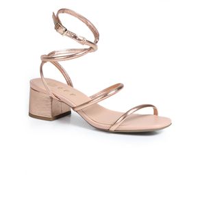 Sandália Salto Feminina Offline Delicada Cobre Menor preço em Sandália Salto Feminina Offline Delicada Cobre