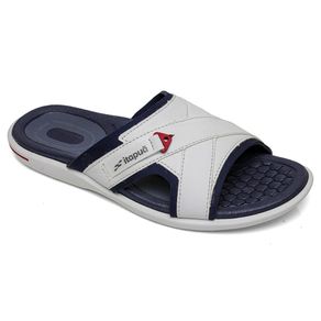 Chinelo Itapuã Slide Branco e Azul Masculino Menor preço em Chinelo Itapuã Slide Branco e Azul Masculino