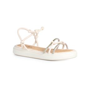 Sandália Flatform Feminina Mississipi Joias Marfim Menor preço em Sandália Flatform Feminina Mississipi Joias Marfim