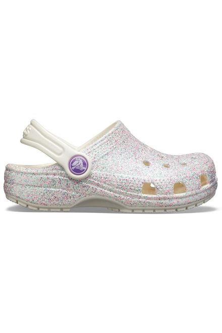 Sandália crocs classic clog glitter juvenil oyster - Passarela - Moda e  Calçados