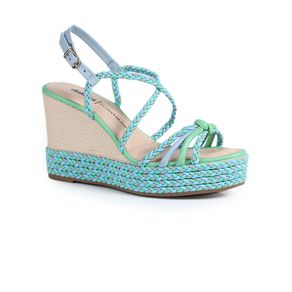 Sandália Anabela Feminina Dakota Summer Style Azul Menor preço em Sandália Anabela Feminina Dakota Summer Style Azul