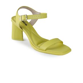 Sandália Salto Feminina Moleca Fresh Look Verde Menor preço em Sandália Salto Feminina Moleca Fresh Look Verde