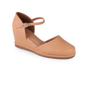 Sandália Anabela Feminina Bebecê Espadrille NBK Taupe Menor preço em Sandália Anabela Feminina Bebecê Espadrille NBK Taupe