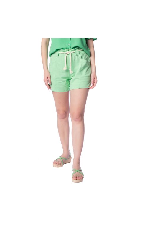 Short Feminino Cativa com Cordão Verde - Passarela - Moda e Calçados