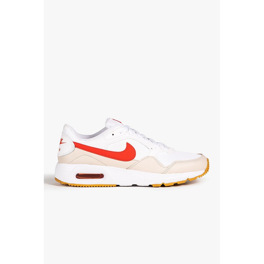 Tênis Nike Air Max SC Tela Aplicação Logo com Recortes Camurça