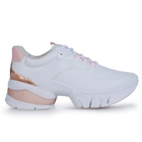 Tênis Casual Chunky Ramarim Dreams Branco e Rosa Feminino Menor preço em Tênis Casual Chunky Ramarim Dreams Branco e Rosa Feminino