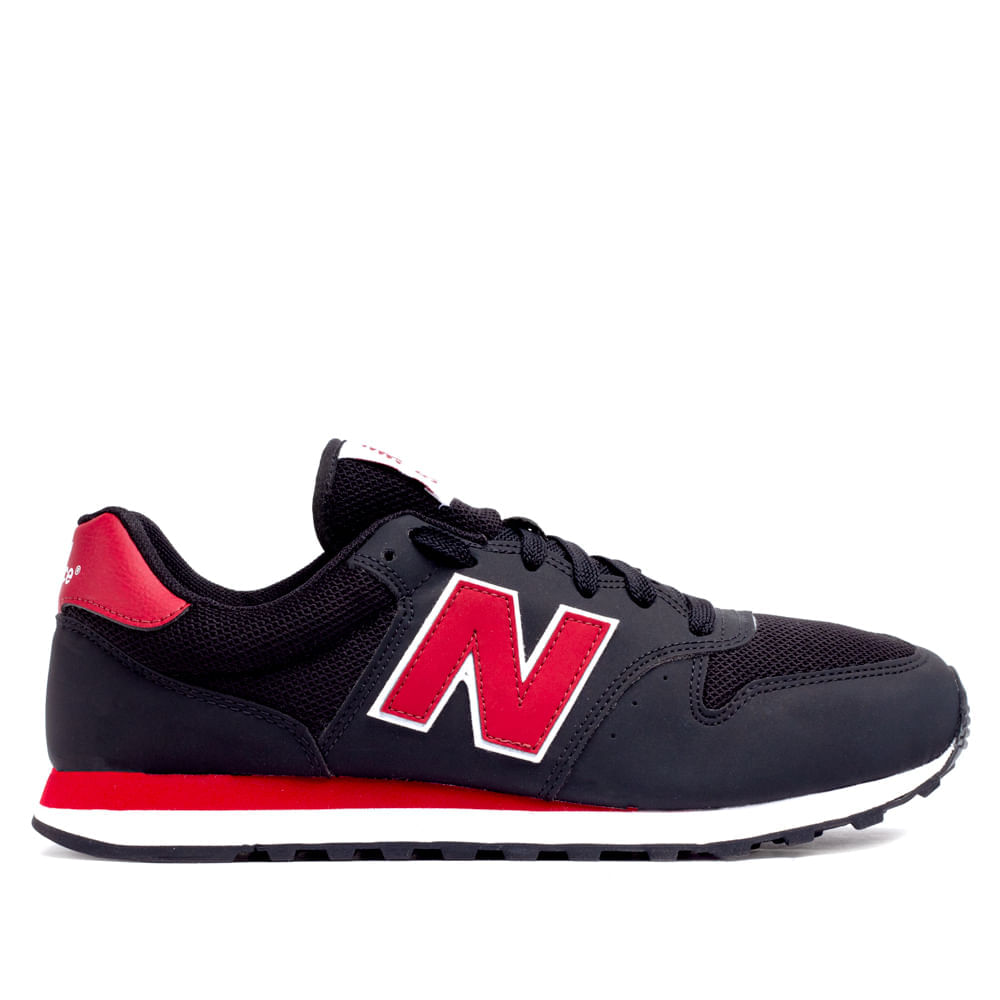 New balance orders 500 preto e vermelho