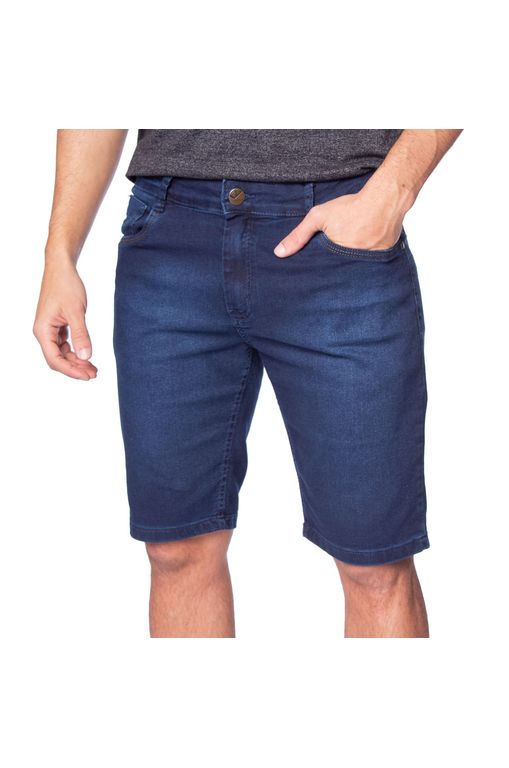 Bermuda jeans masculina azul hot sale marinho