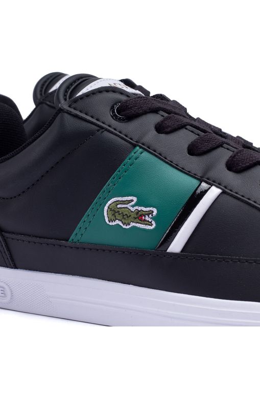 Tênis Masculino Lacoste Europa Preto Passarela Moda e Calçados