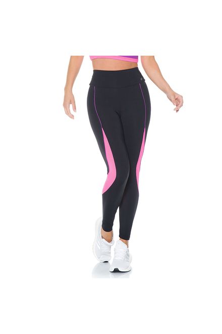 Legging Feminina Estilo do Corpo Gym Brilho Filete Pink