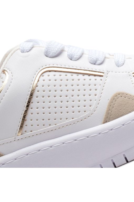 Tênis Feminino Vizzano com Detalhe Metalizado Branco/dourado