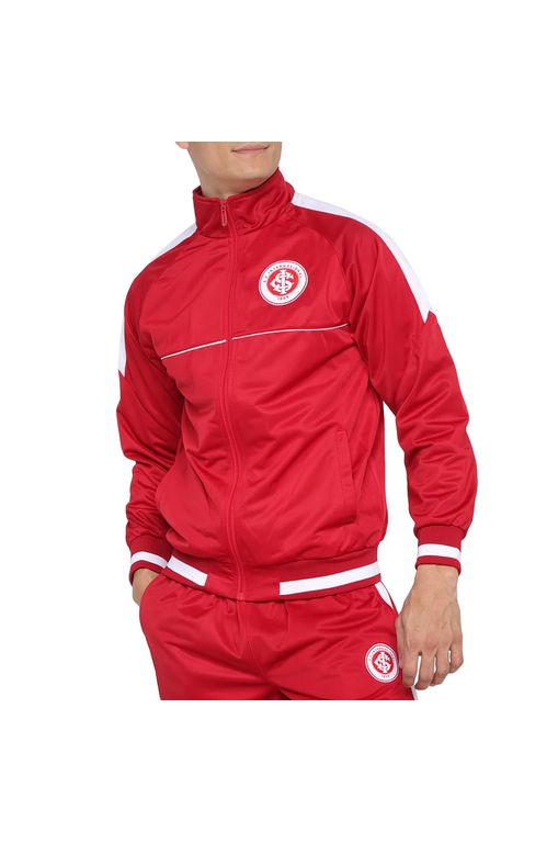 Agasalho Internacional Trilobal Feminino Branco E Vermelho