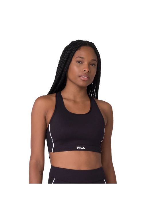 Top Feminino Fila Seven Stripes Fit Preto/branco Passarela