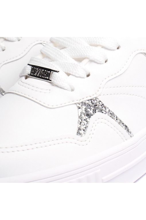 Tênis Vizzano Feminino Sapato Vizzano Branco Com Glitter Tênis
