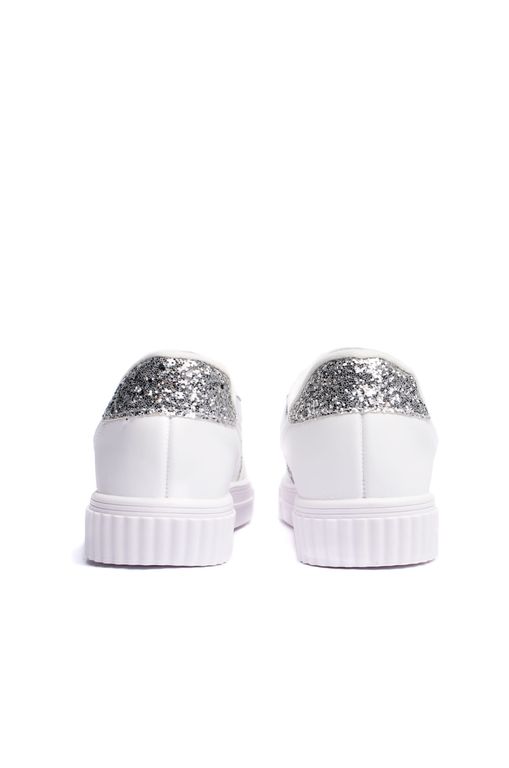 Tênis Feminino Vizzano com Detalhe em Glitter Branco/prata