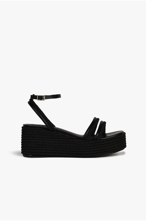 Salto Anabela Passarela Anabela Sandália Salto Grosso Sandalia