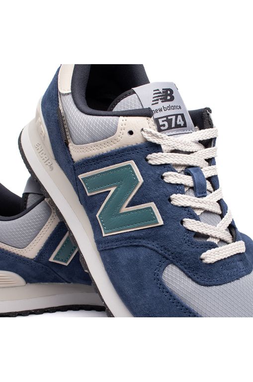 Tênis New Nb Sapatilhas Tênis New New Balance 574 Branco E Azul
