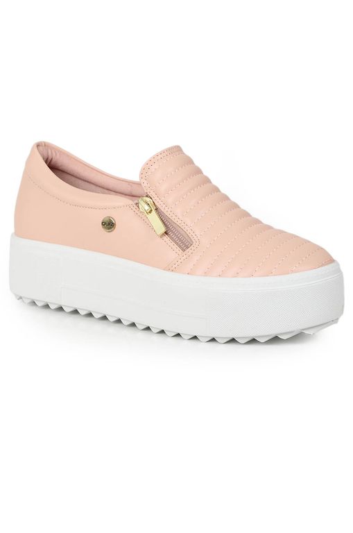 Tênis Slip On Feminino Via Marte Bege - Passarela