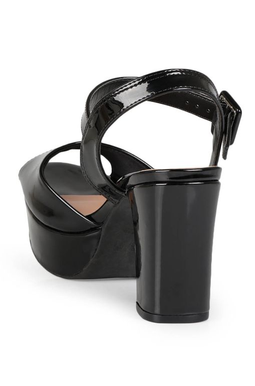 Sapato Feminino Meia Pata Sandalia Vizzano Salto Grosso Passarela